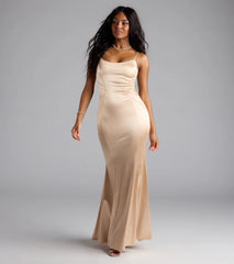 Evalina Lace-Up Mermaid Dress