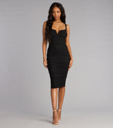 Defined And Divine Mesh Midi Dress
