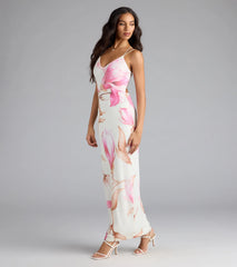 Lovely Look Floral Mesh Maxi Dress