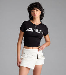 Hot Girls Drink Tequila Graphic Tee