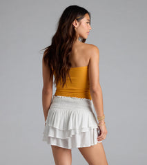 Feeling Peachy Graphic Tube Top