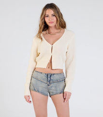 Springtime Cutie Button Front Knit Cardigan