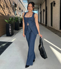 Fresh Perfection High-Rise Wide-Leg Denim Pants