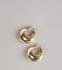 Instant Icon Chunky Hoop Earrings