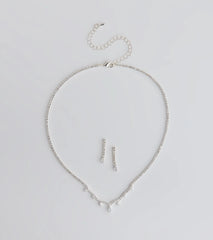 Stunning Pair Necklace And Earrings Set