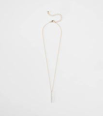 Hidden Shine Rhinestone Pendant Necklace