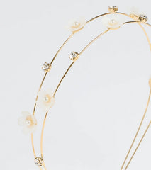 Ethereal Glam Rhinestone Flower Headband