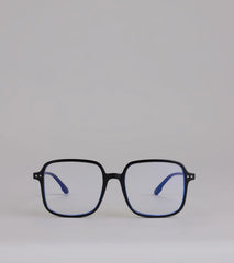 Preppy Vibe Oversized Blue Light Glasses