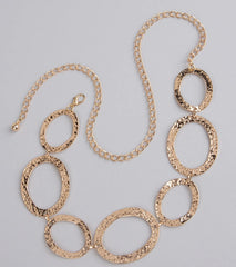 Trendy Element Oval Chain Belt