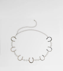 Back In The Saddle Horseshoe Chain Belt