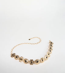 Boho Sleek Cross Concho Chain Belt