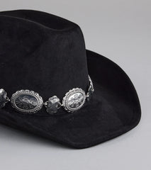 Western Chic Faux Suede Cowboy Hat