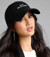 Ate & Left No Crumbs Embroidered Baseball Cap
