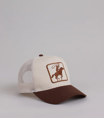 Cowboy Patch Snap Back Trucker Hat