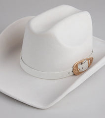 True Cutie Buckle Trim Cowboy Hat