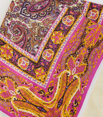 Statement Paisley Boho Satin Scarf