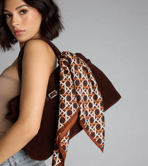 Cross The Line Printed Knit Scarf