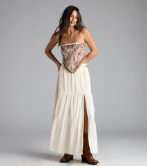 Boho-Chic Paisley Knit Scarf