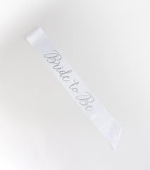 Rhinestone Bride To Be Satin Sash