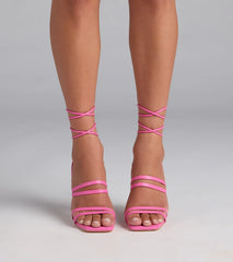 Major Moment Lace-Up Stiletto Heels
