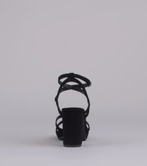 RSVP Yes Strappy Platform Block Heels