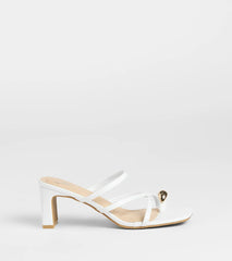 Sweet Attraction Toe Ring Strappy Block Heels
