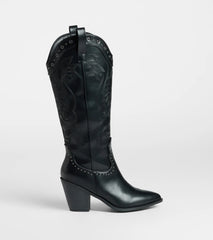 Back In The West Studded Cowboy Boots