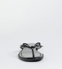 Dainty Looks Bow Thong Sandals