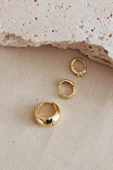 Luminate Crystal Earrings Set Gold