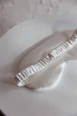Sweet Dreams Satin Eye Mask White