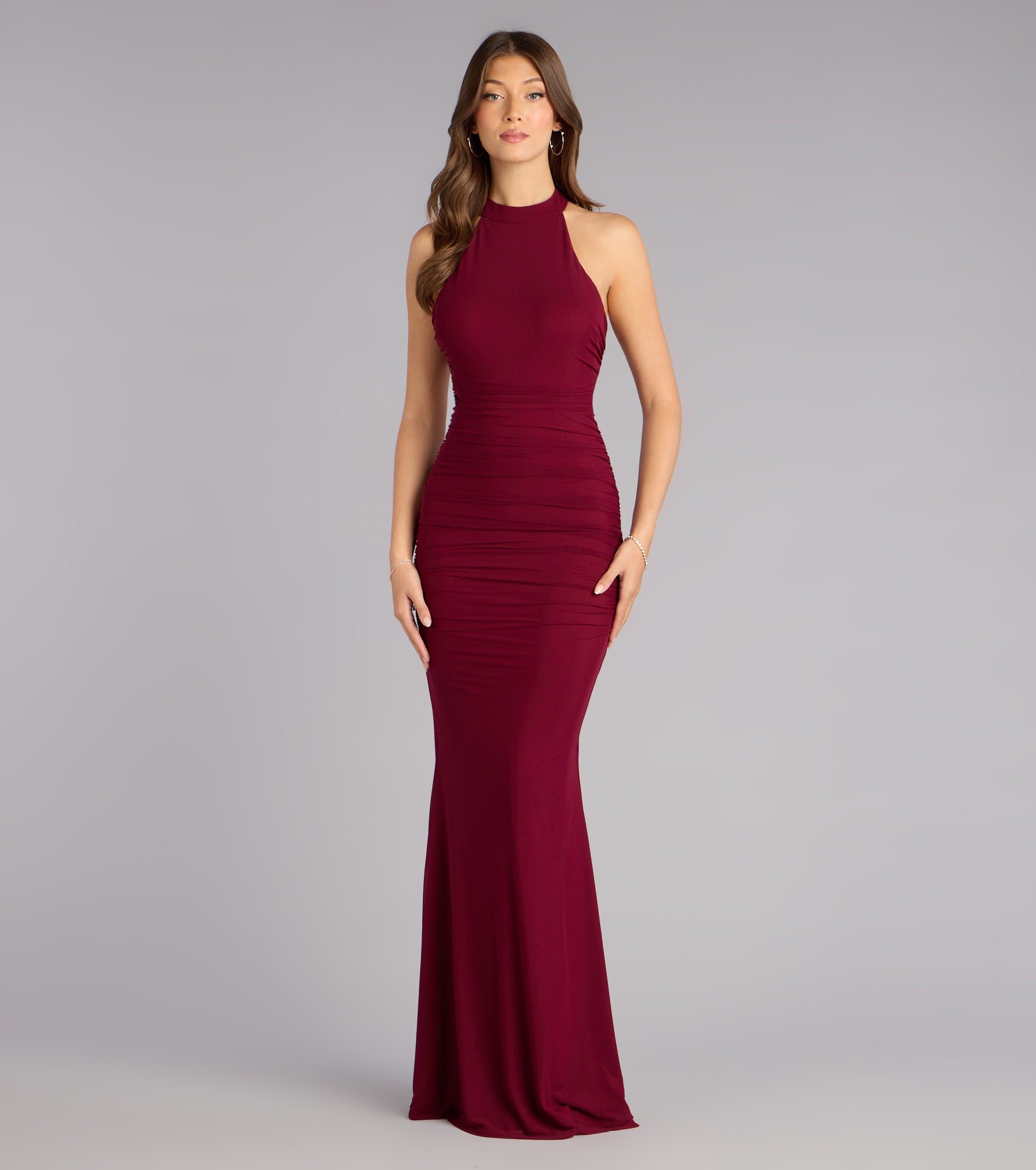 Stefania Lace Open Back Mermaid Formal Dress