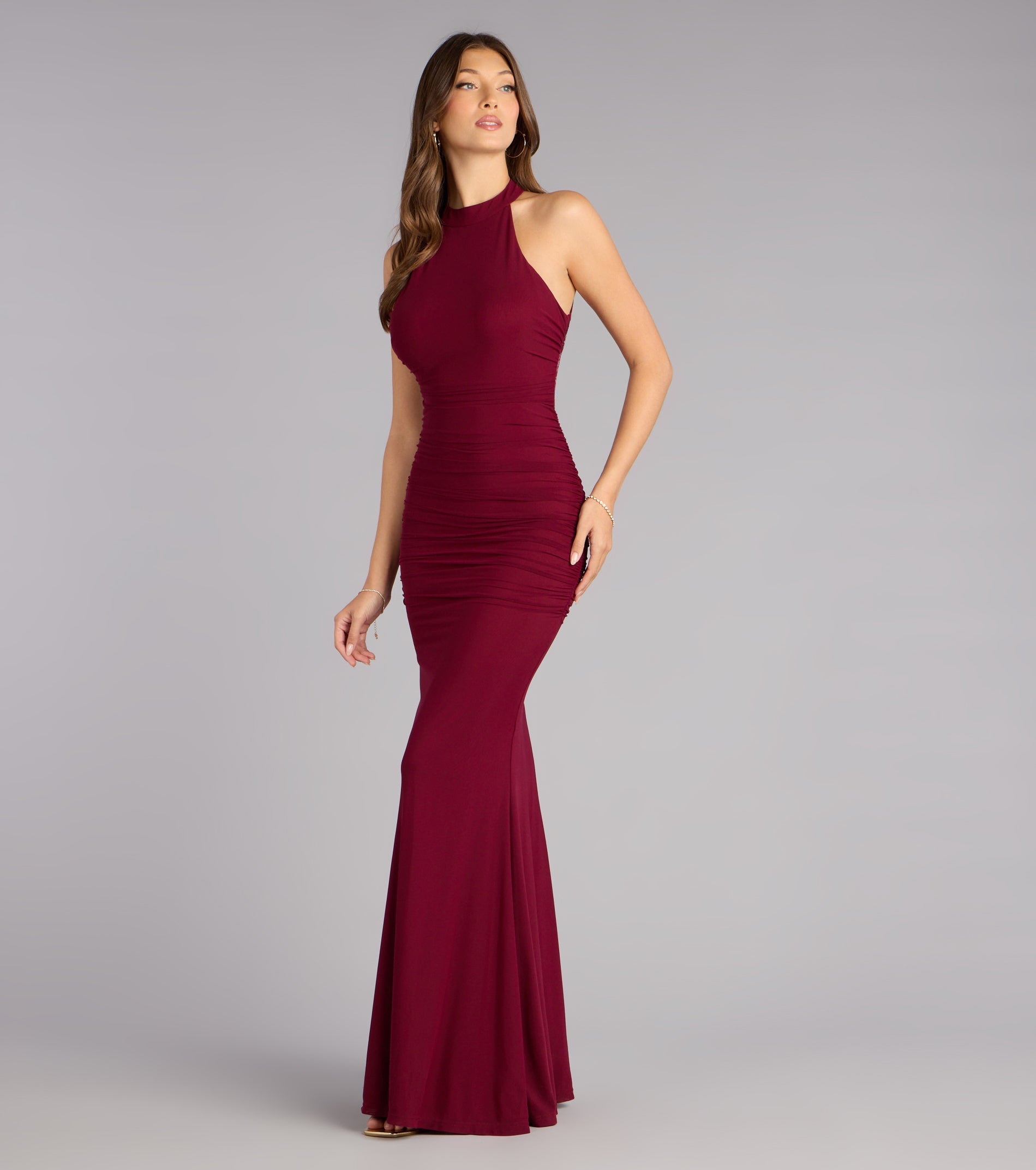 Stefania Lace Open Back Mermaid Formal Dress