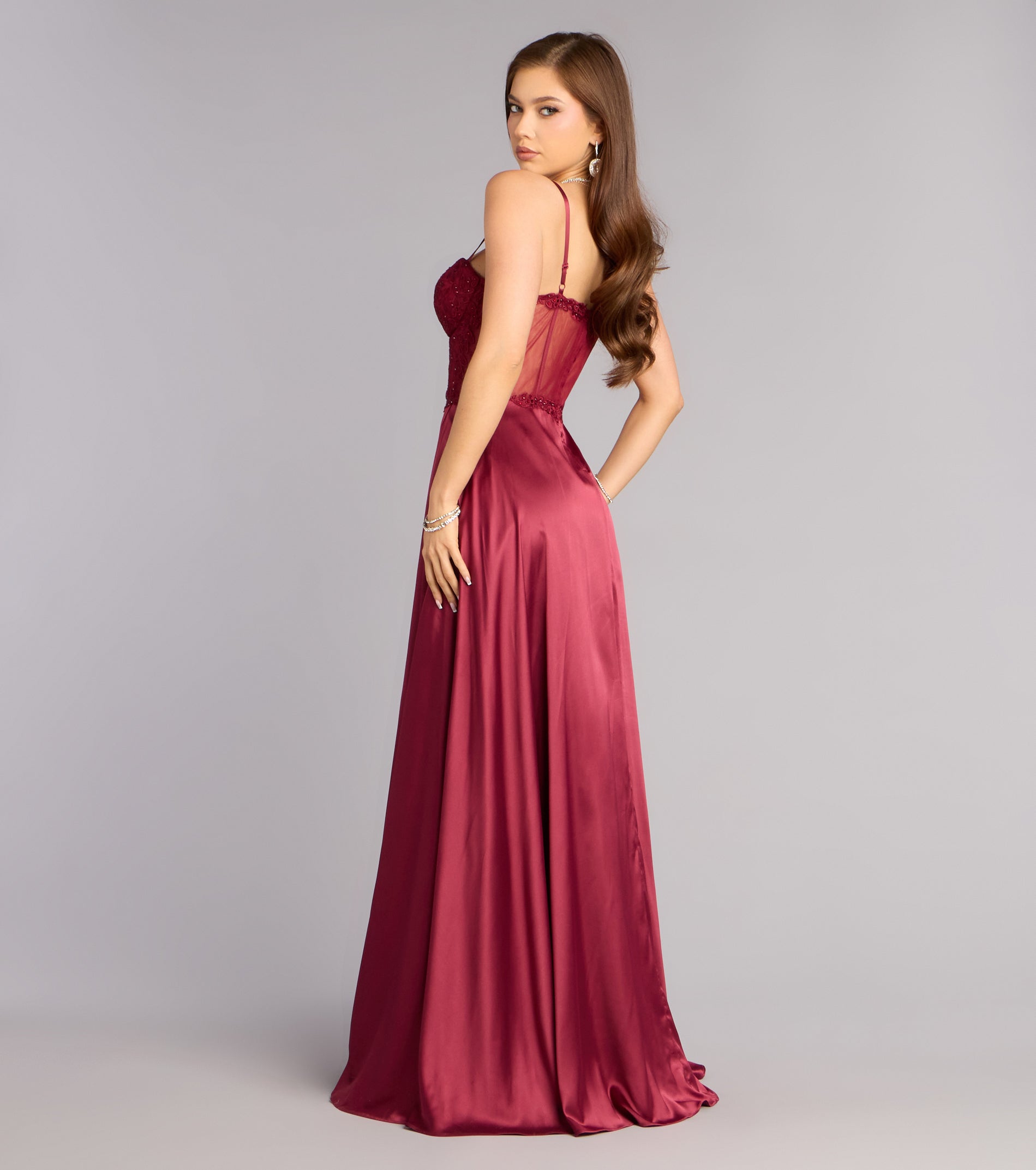 Antonina Sweetheart Corset A-Line Satin Formal Dress