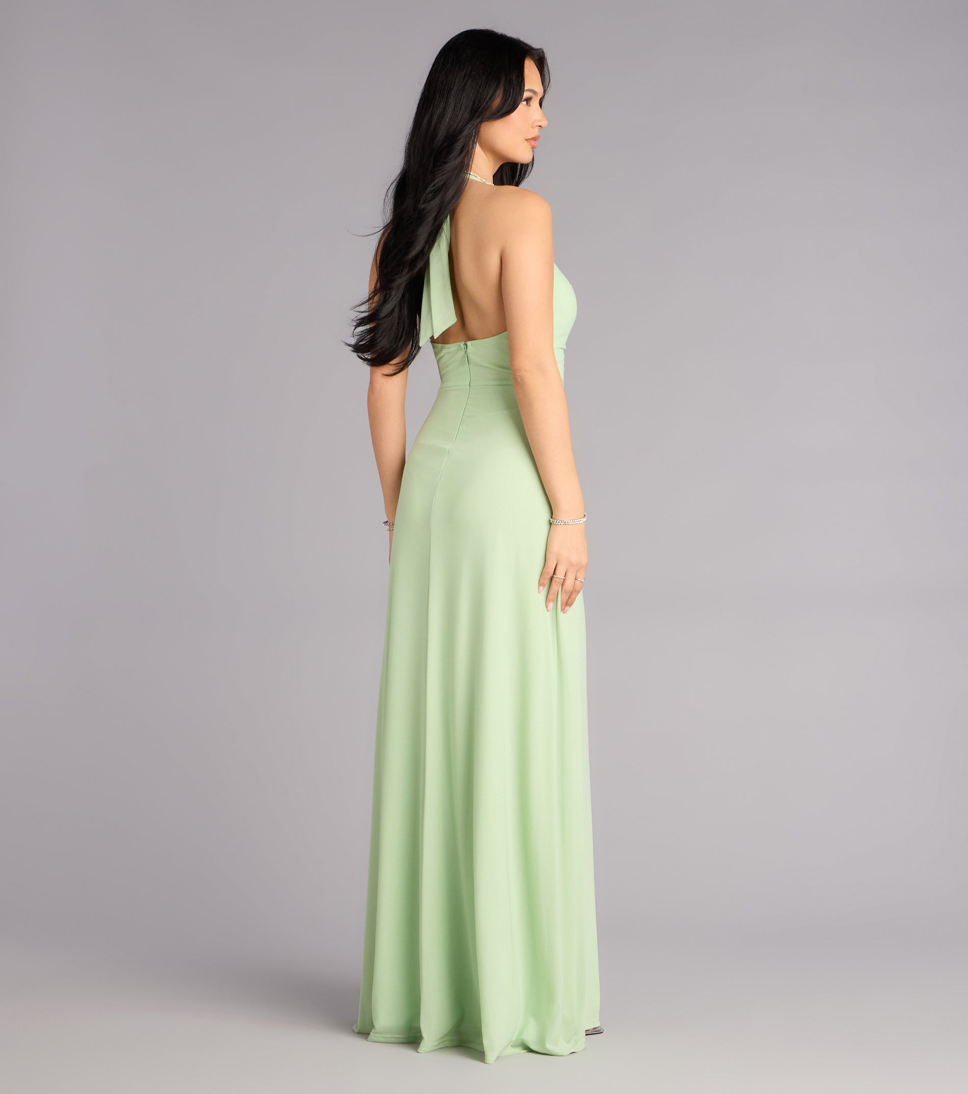 Kendall Mesh A-Line Formal Dress