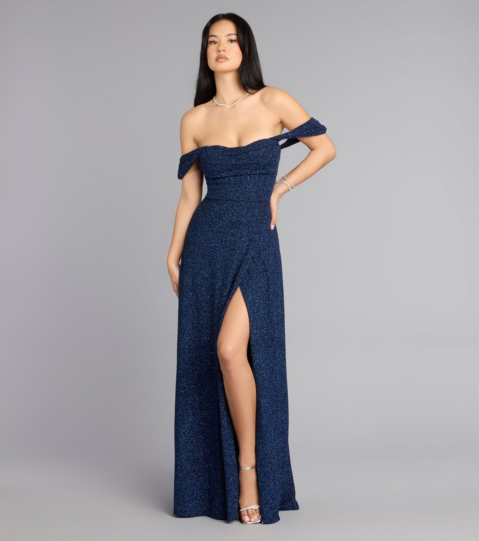 Hope Glitter A-Line Formal Dress