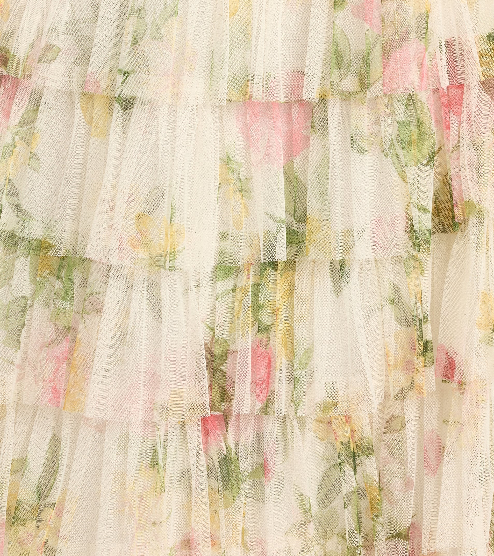 Malia Floral Ruffle A-Line Formal Dress