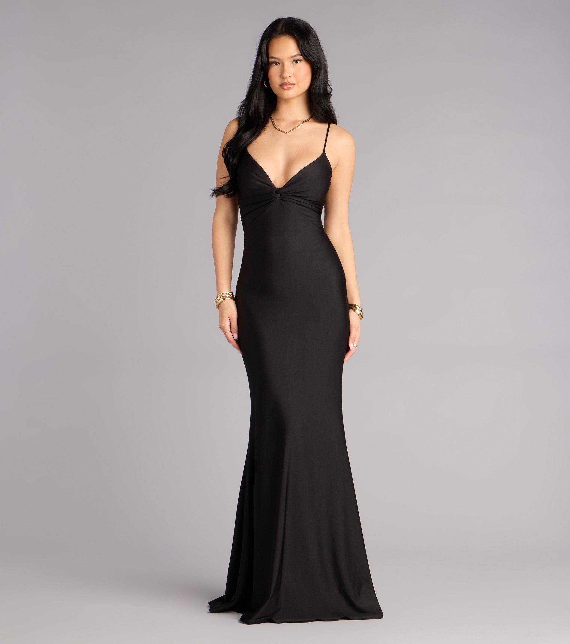 Scarlet Strappy Back Mermaid Formal Dress