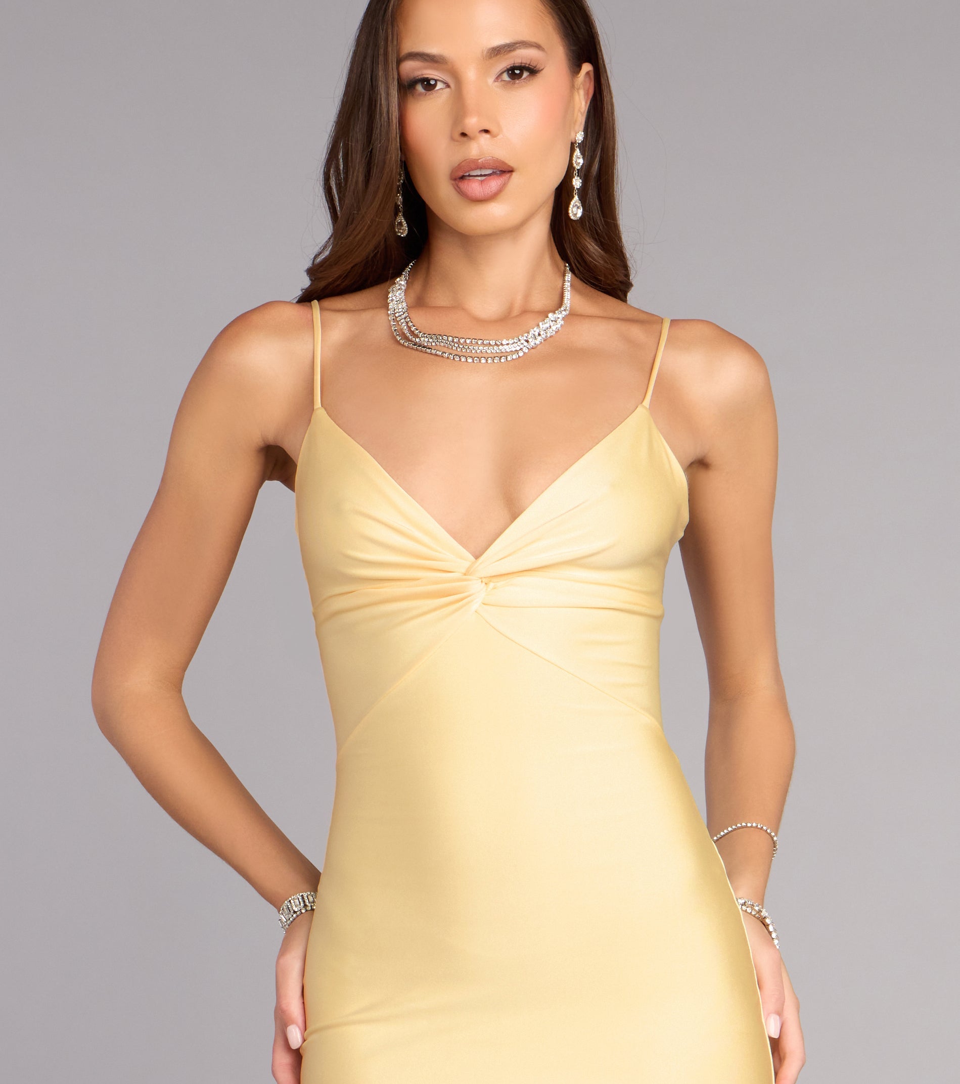 Scarlet Strappy Back Mermaid Formal Dress