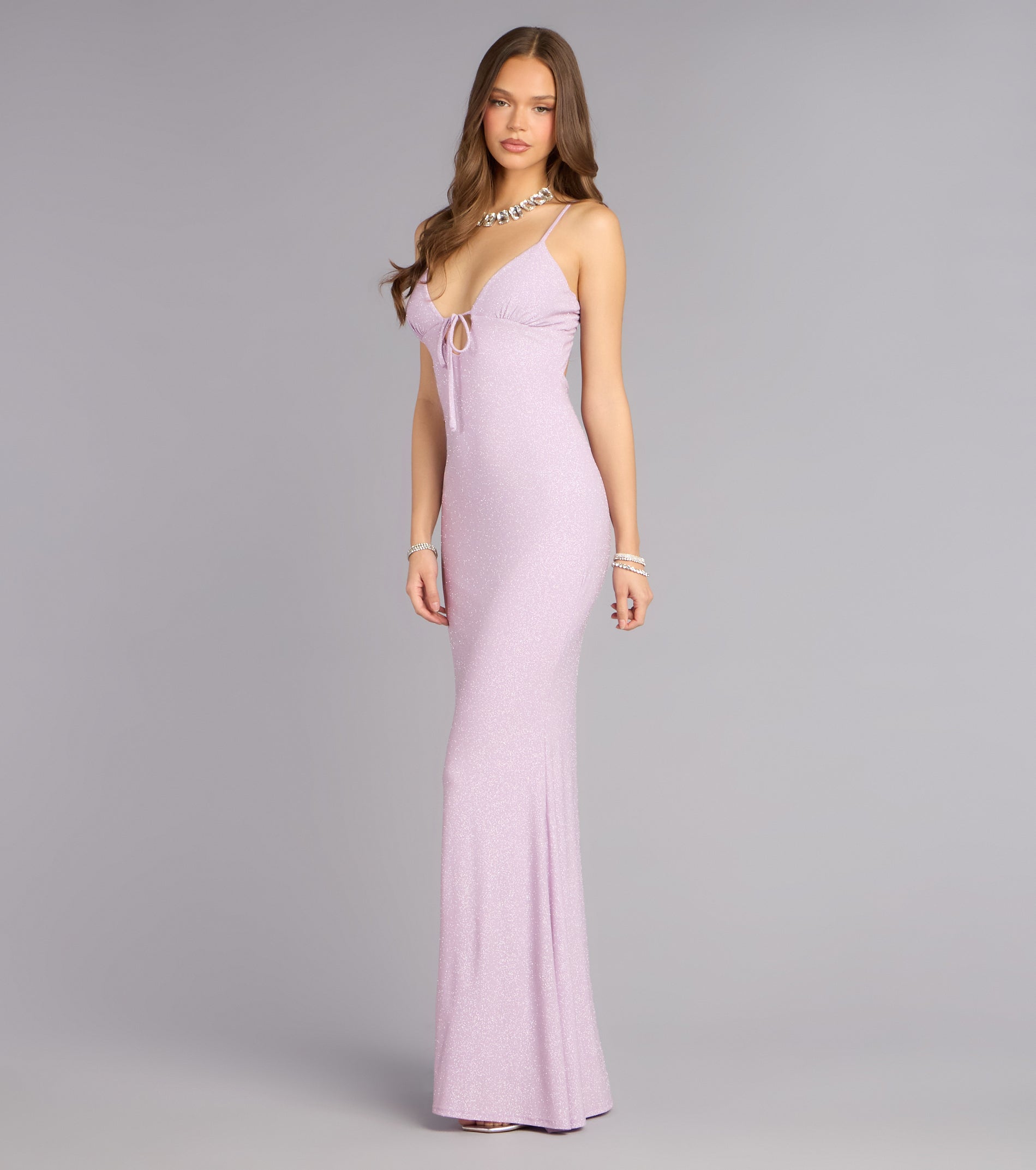 Mckensie Glitter Mermaid Formal Dress