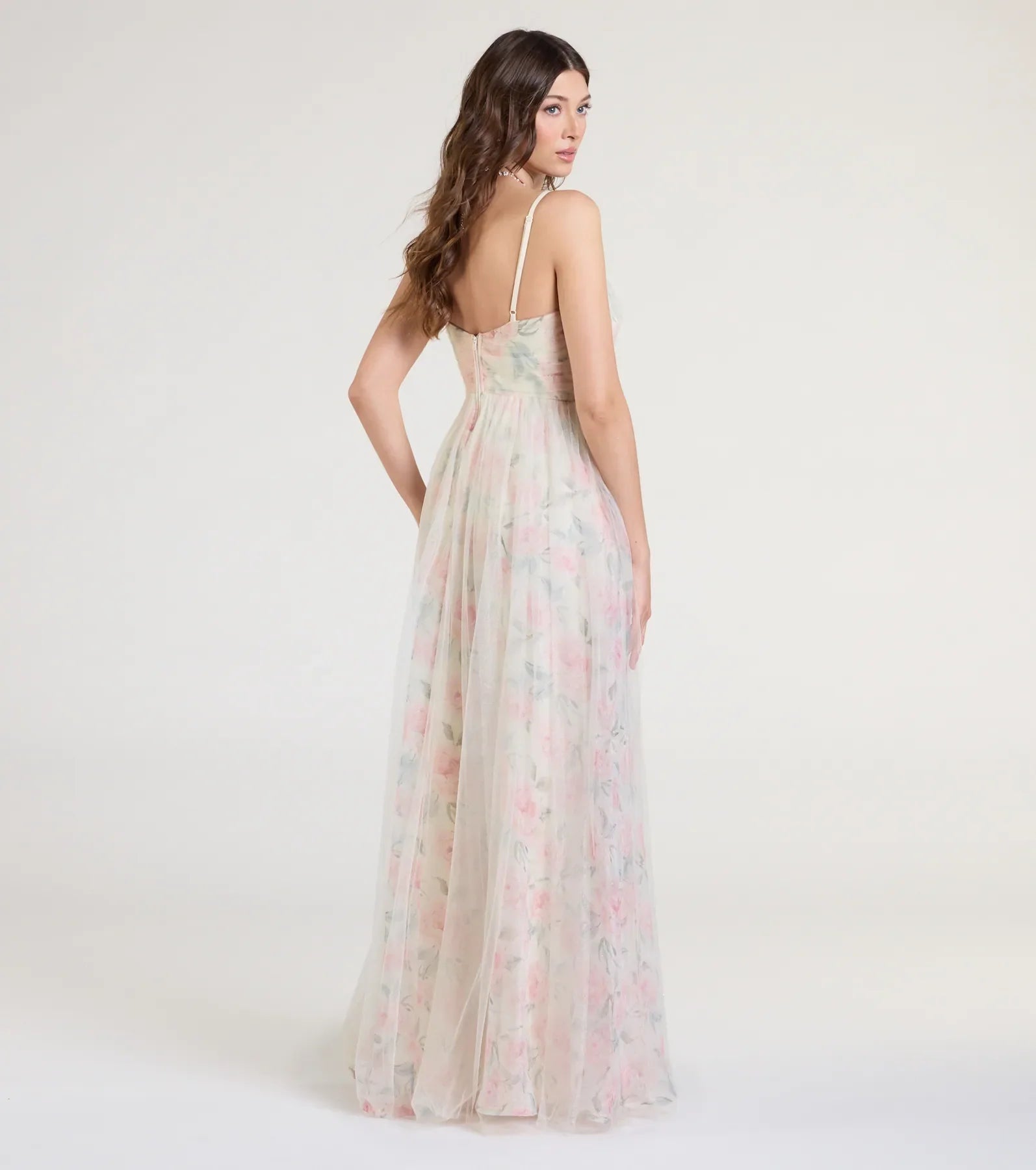 Samaria Sweetheart A-Line Floral Lace Tulle Formal Dress