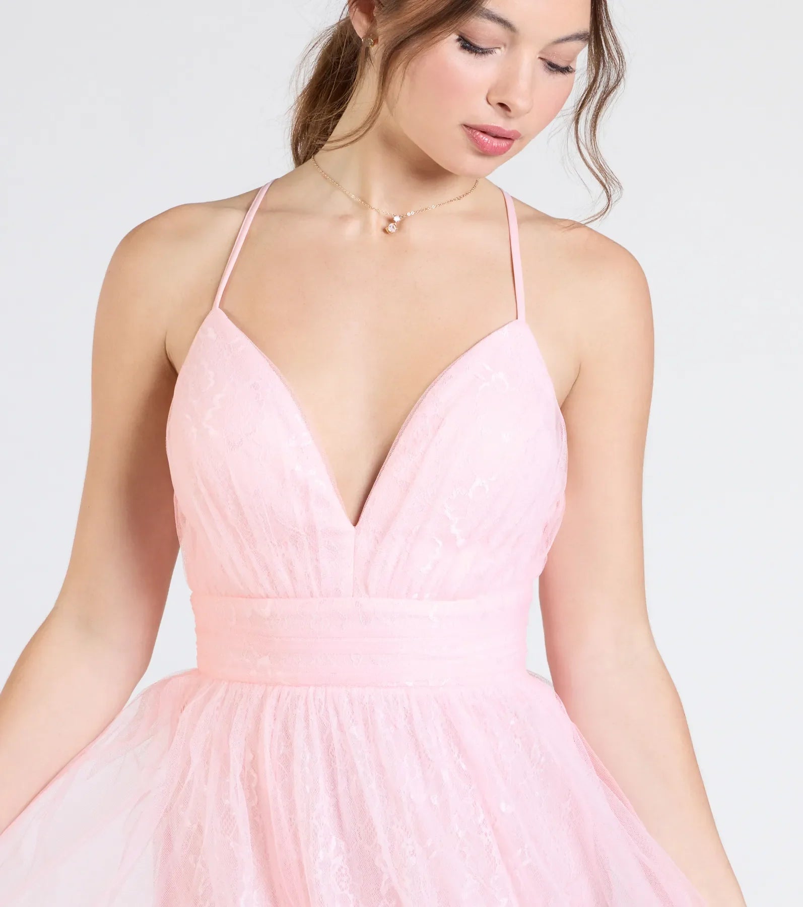 Kimora Lace Tulle A-Line Formal Dress