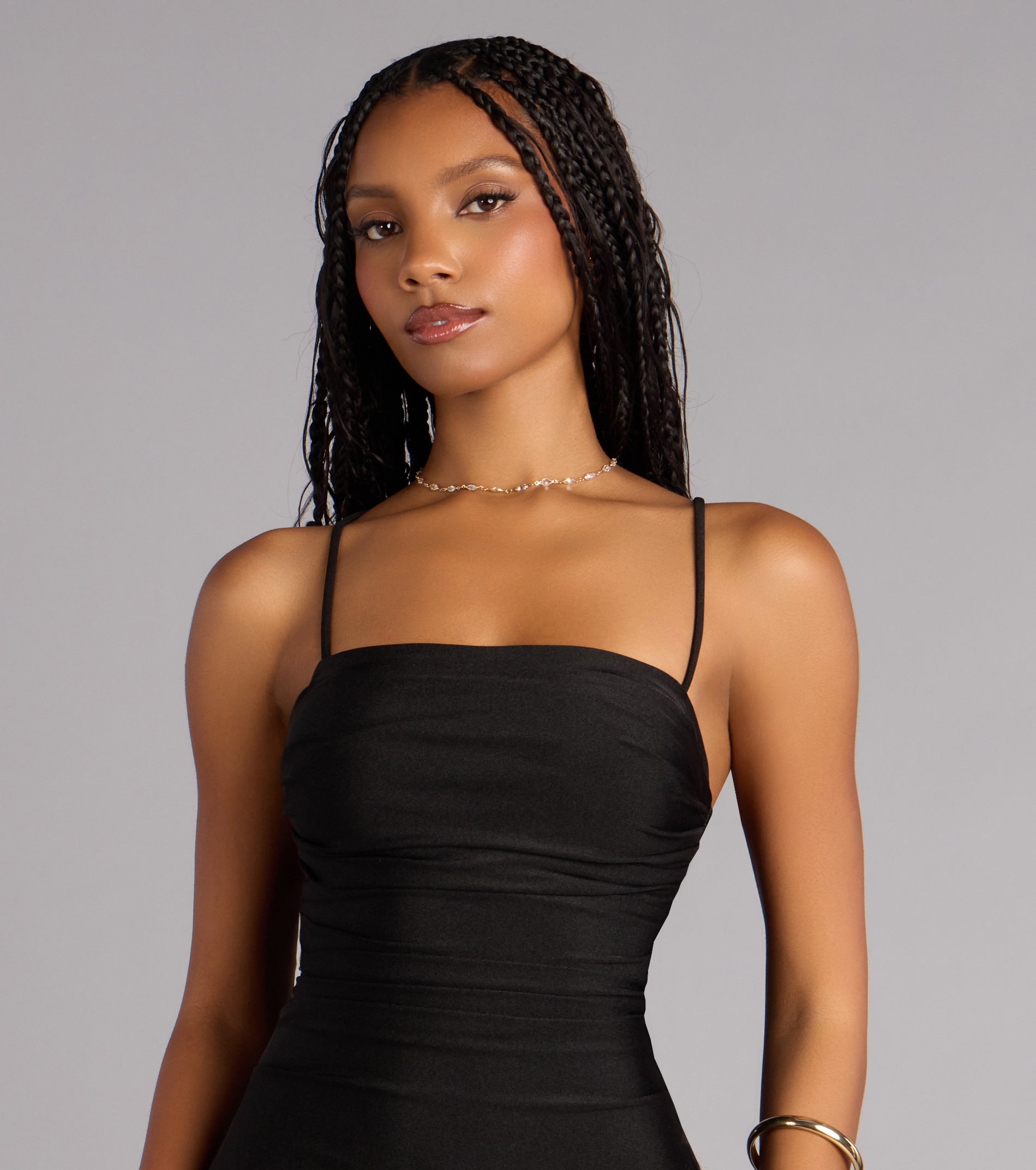 Effortless Confidence Lace-Up A-Line Mini Dress