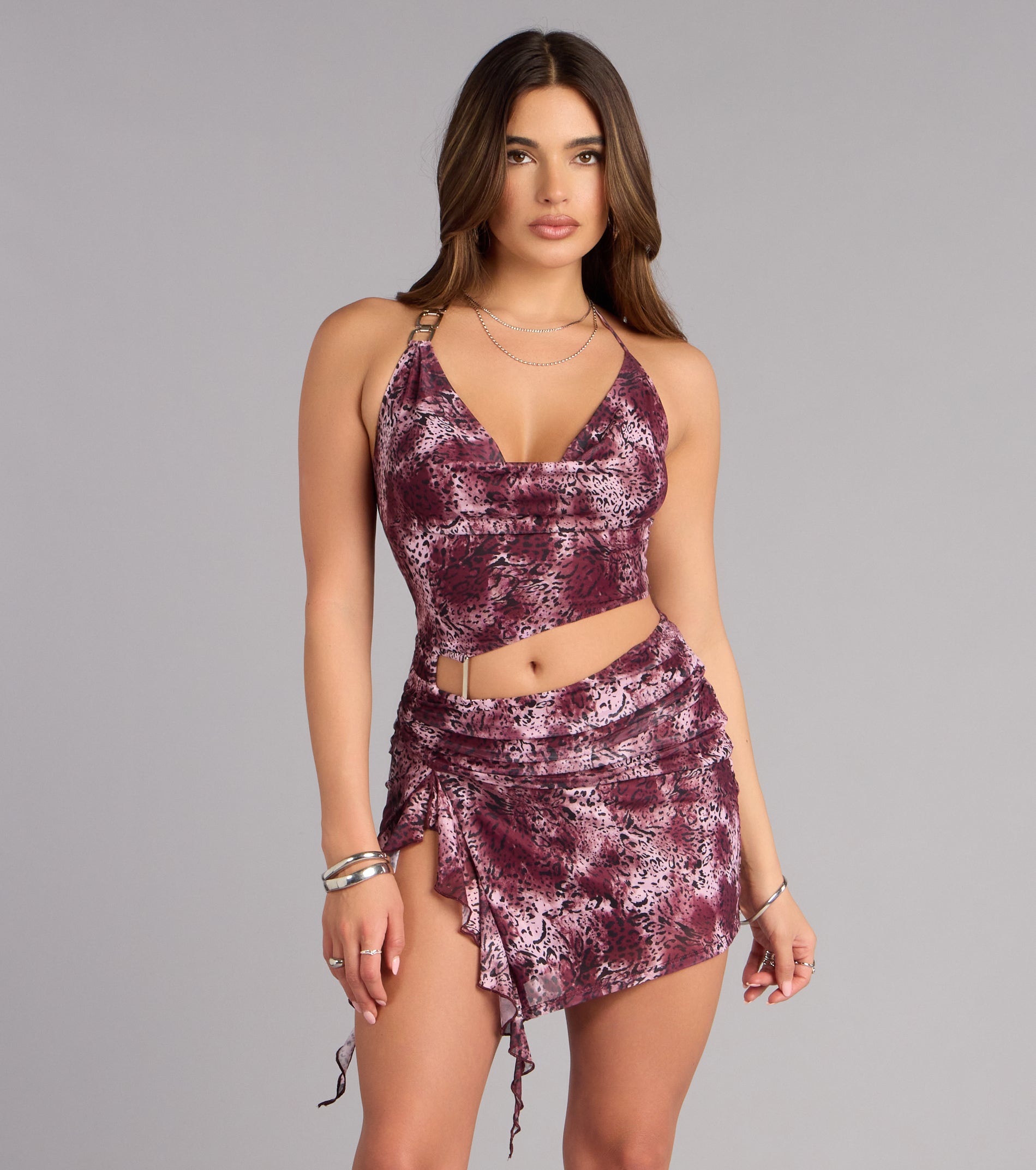 Desert Babe Abstract Cutout Mini Dress