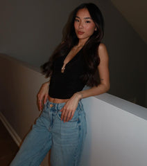 On Repeat Tie Back Halter Top