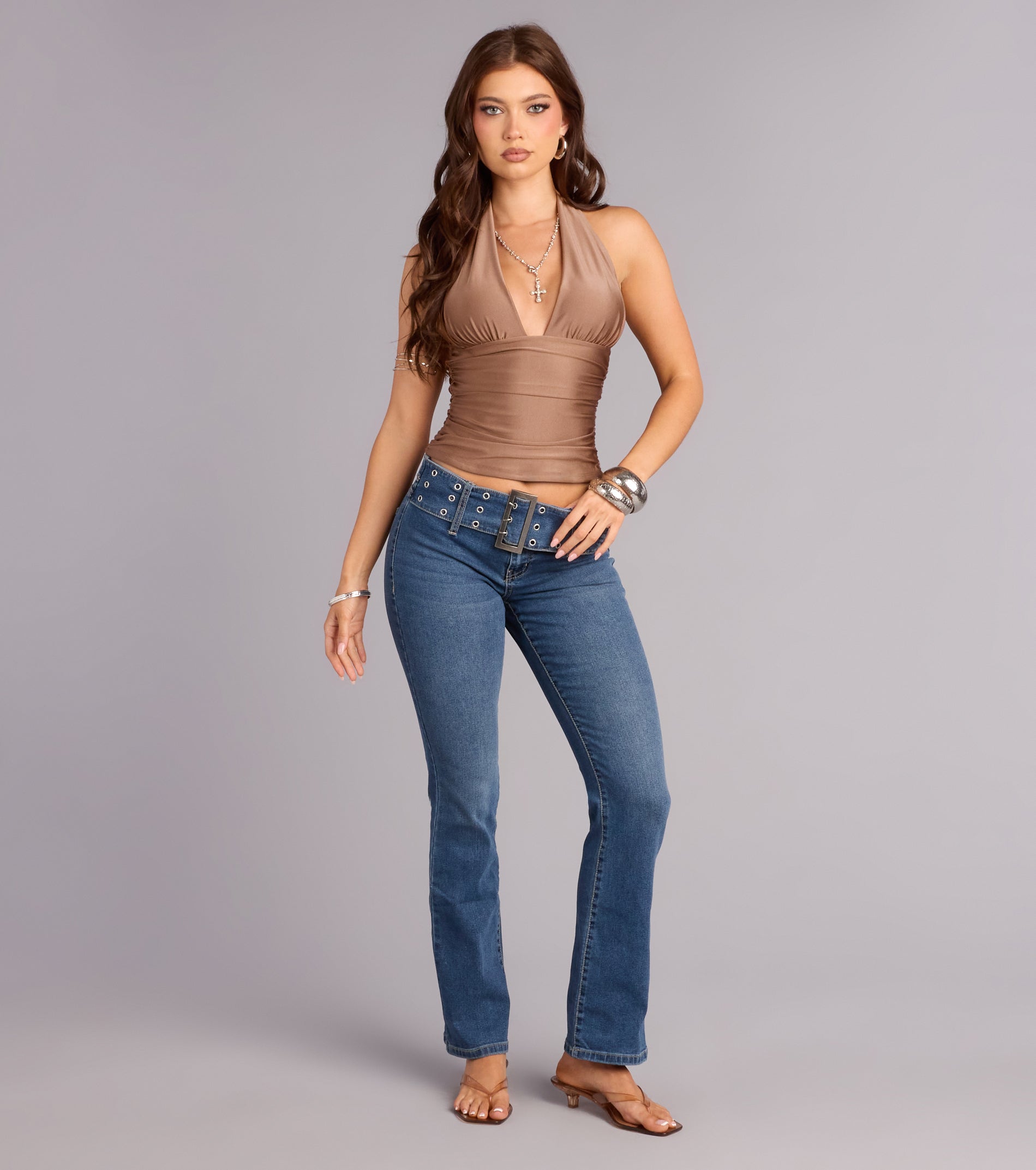 Serving Vibes Halter Crop Top