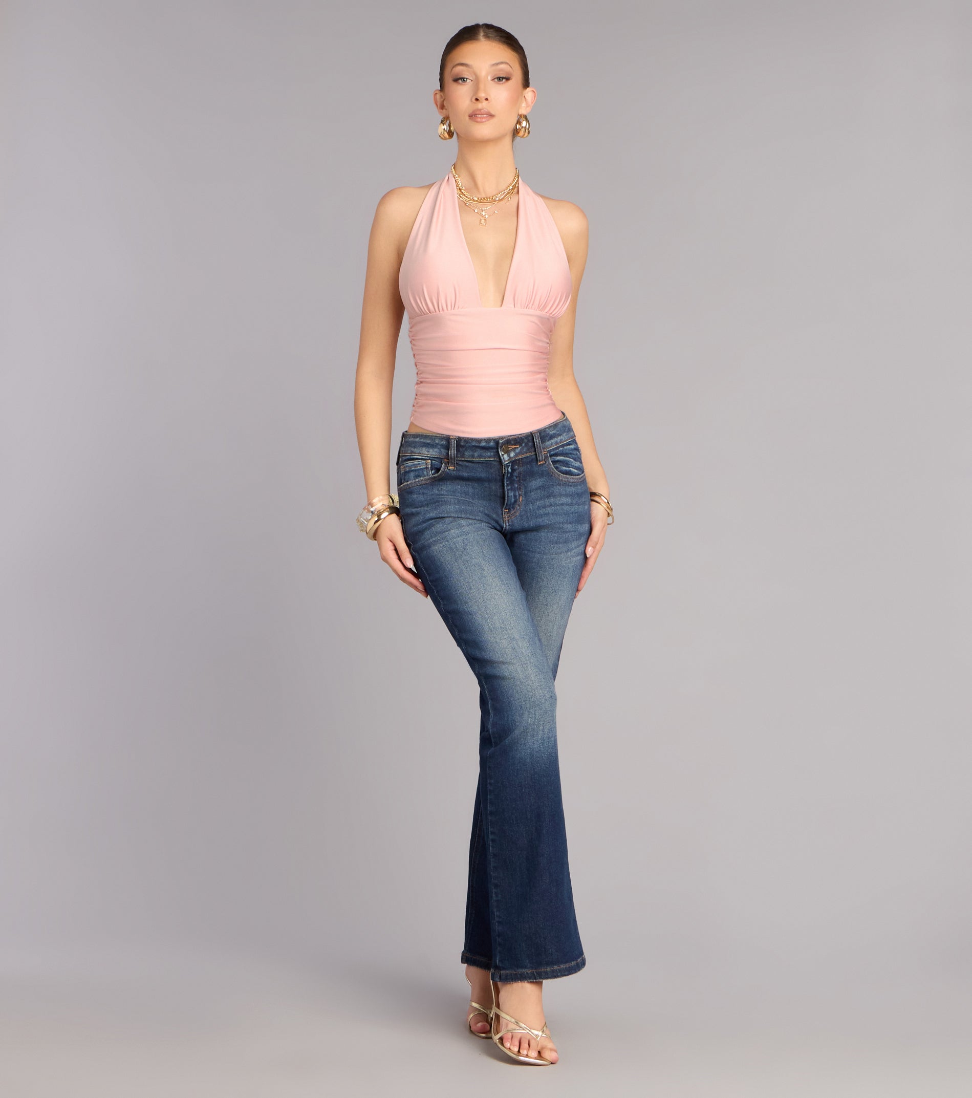 Serving Vibes Halter Crop Top
