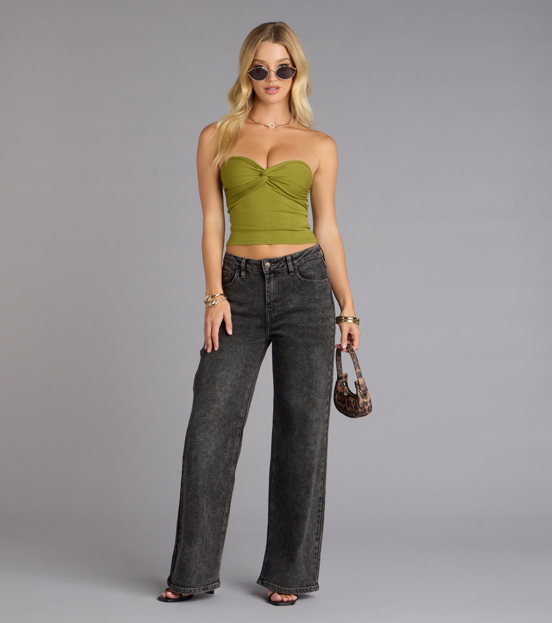 More To Come Twist Tube Crop Top