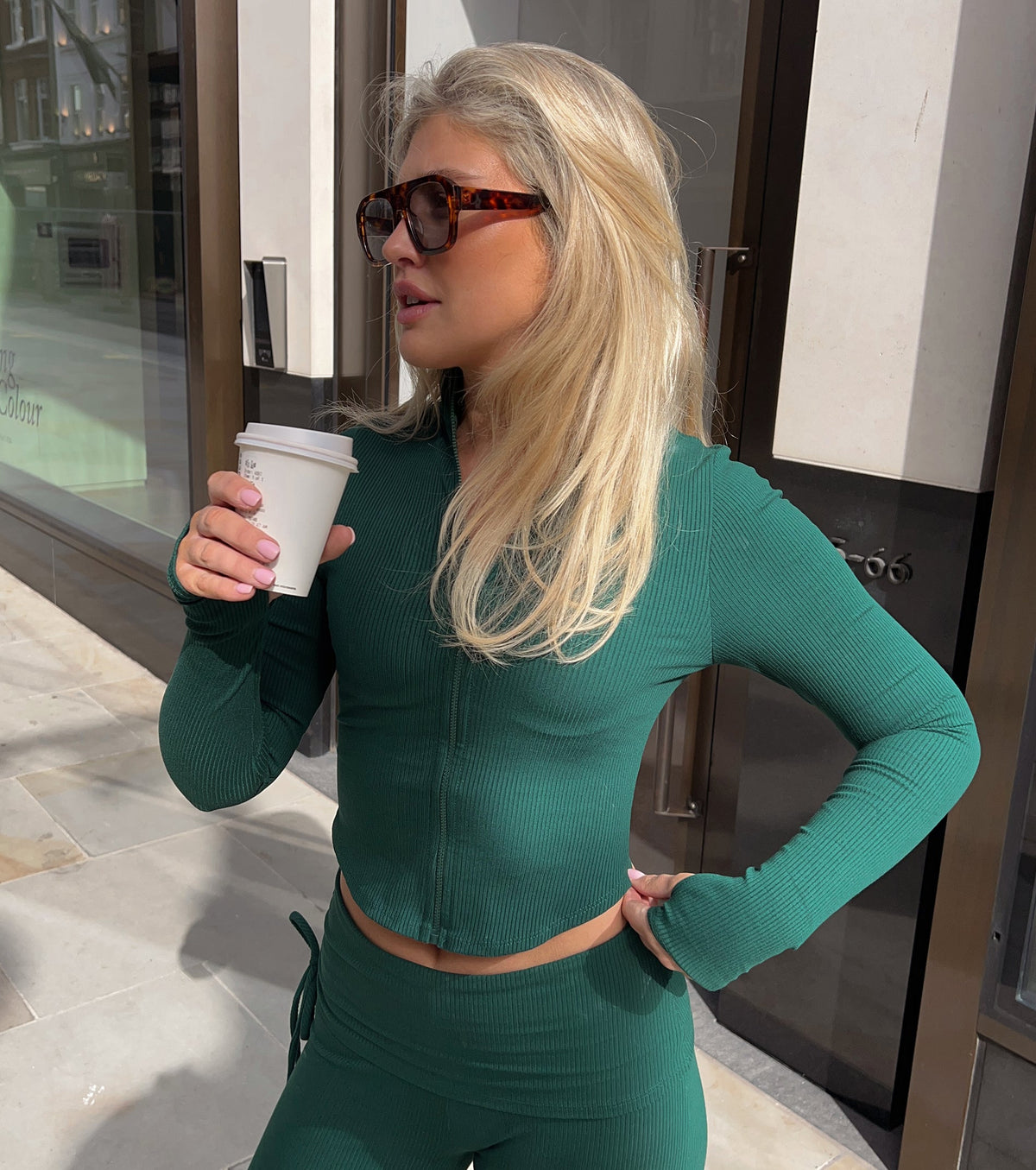 At Your Leisure Zip-Up Crop Jacket