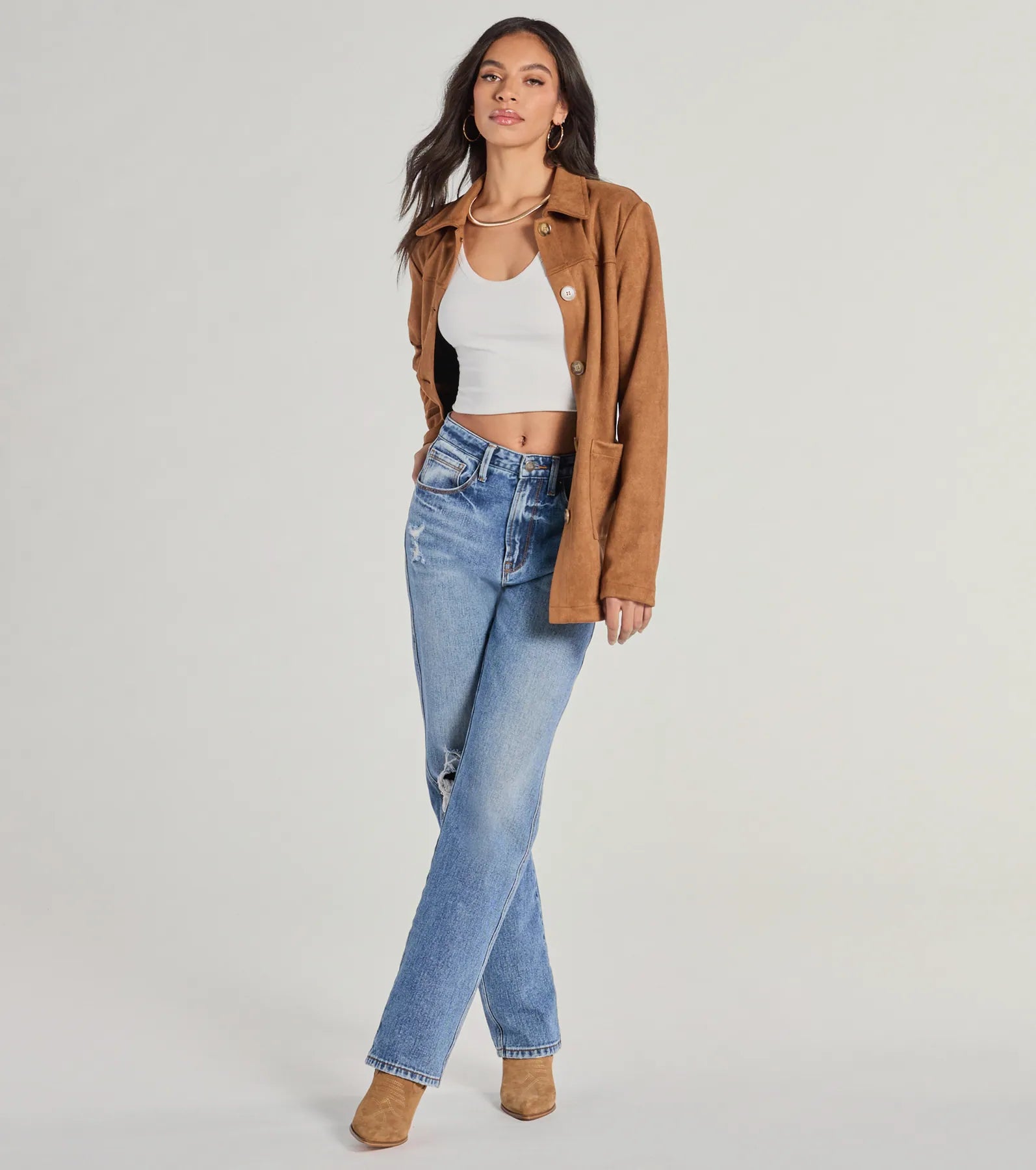 Seasonal Favorite Faux Suede Shacket