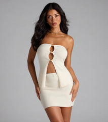 Bohemian Babe Knit High-Rise Mini Skirt